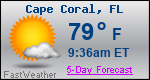 Weather Forecast for Cape Coral, FL