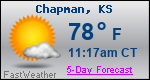 Weather Forecast for Chapman, KS