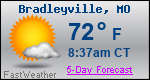 Weather Forecast for Bradleyville, MO