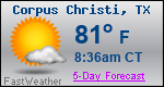 Weather Forecast for Corpus Christi, TX