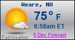 Weather Forecast for Weare, NH