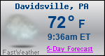Weather Forecast for Davidsville, PA