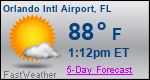 Weather Forecast for Orlando International Airport, FL