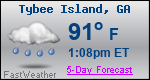 Weather Forecast for Tybee Island, GA