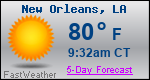 Weather Forecast for New Orleans, LA