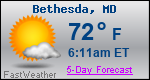 Weather Forecast for Bethesda, MD