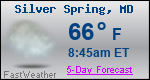 Weather Forecast for Silver Spring, MD