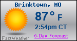 Weather Forecast for Brinktown, MO
