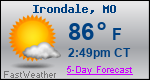 Weather Forecast for Irondale, MO