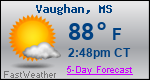Weather Forecast for Vaughan, MS