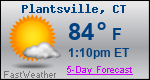 Weather Forecast for Plantsville, CT