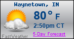 Weather Forecast for Waynetown, IN