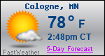 Weather Forecast for Cologne, MN