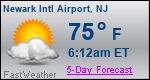 Weather Forecast for Newark International Airport, NJ