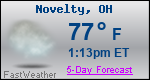 Weather Forecast for Novelty, OH