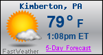Weather Forecast for Kimberton, PA
