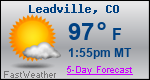 Weather Forecast for Leadville, CO