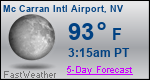 Weather Forecast for Mc Carran International Airport, NV