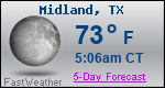 Weather Forecast for Midland, TX
