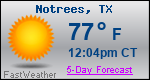 Weather Forecast for Notrees, TX