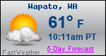 Weather Forecast for Wapato, WA