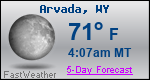 Weather Forecast for Arvada, WY