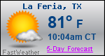 Weather Forecast for La Feria, TX