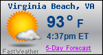 Weather Forecast for Virginia Beach, VA