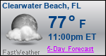 Weather Forecast for Clearwater Beach, FL