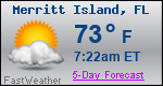 Weather Forecast for Merritt Island, FL