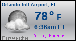 Weather Forecast for Orlando International Airport, FL
