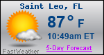 Weather Forecast for Saint Leo, FL