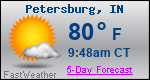Weather Forecast for Petersburg, IN
