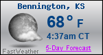Weather Forecast for Bennington, KS