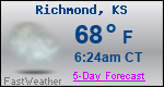 Weather Forecast for Richmond, KS