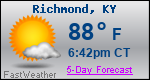 Weather Forecast for Richmond, KY