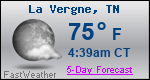 Weather Forecast for La Vergne, TN