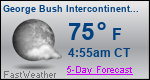 Weather Forecast for George Bush Intercontinental/Houston Airport, TX