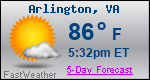 Weather Forecast for Arlington, VA
