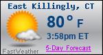 Weather Forecast for East Killingly, CT