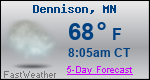 Weather Forecast for Dennison, MN