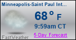 Weather Forecast for Minneapolis-Saint Paul International Airport, MN