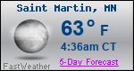 Weather Forecast for Saint Martin, MN
