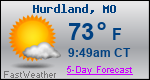 Weather Forecast for Hurdland, MO