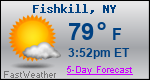 Weather Forecast for Fishkill, NY