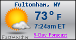 Weather Forecast for Fultonham, NY