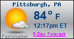 Weather Forecast for Pittsburgh, PA