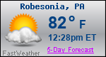 Weather Forecast for Robesonia, PA