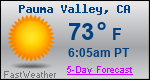 Weather Forecast for Pauma Valley, CA