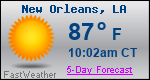Weather Forecast for New Orleans, LA